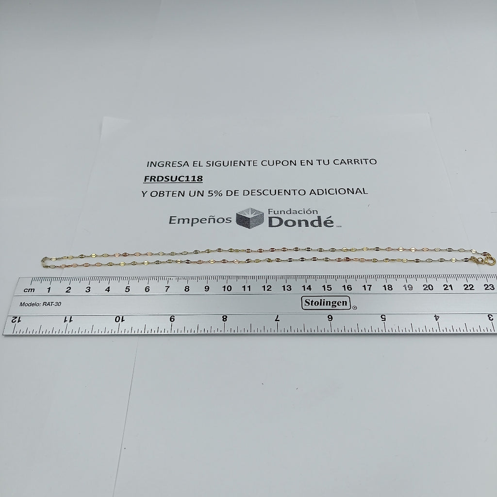CADENA ORO 10 K 1.1 GRMS (SEMINUEVO)