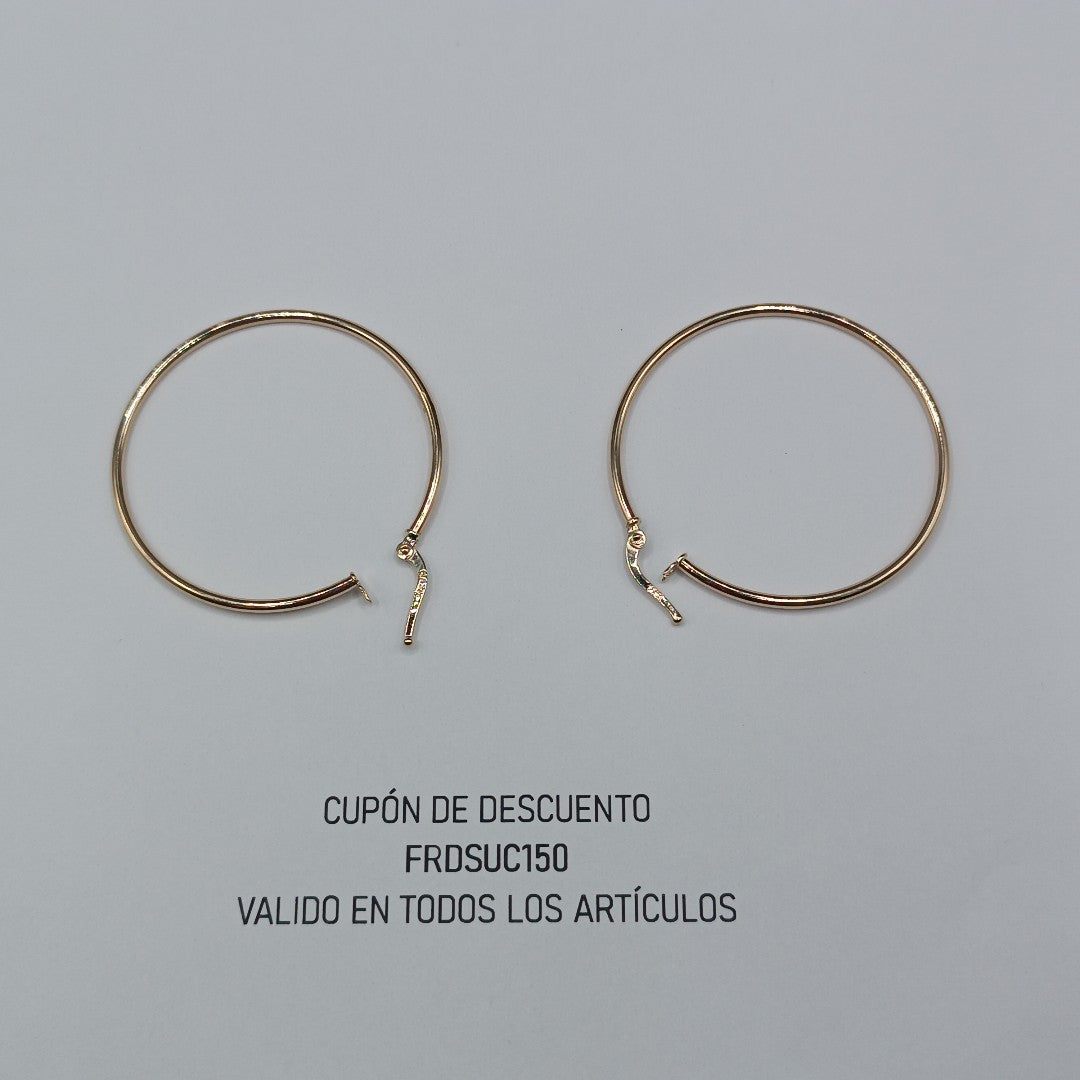 ARRACADAS ORO 14K 1.5 (NUEVO)