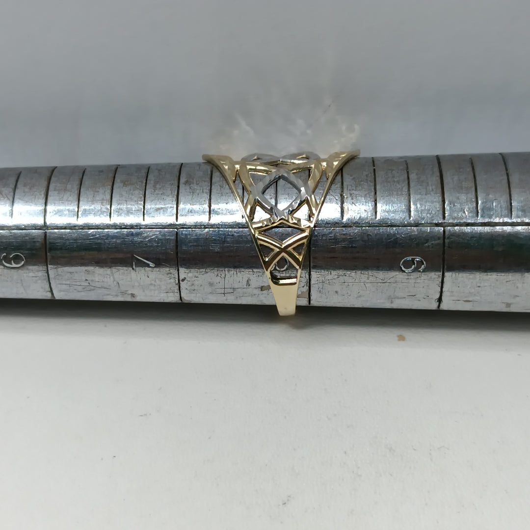 ANILLOS CON ESTRELLA CELTA 14K TALLA 7.5 2.2 GR (NUEVO)
