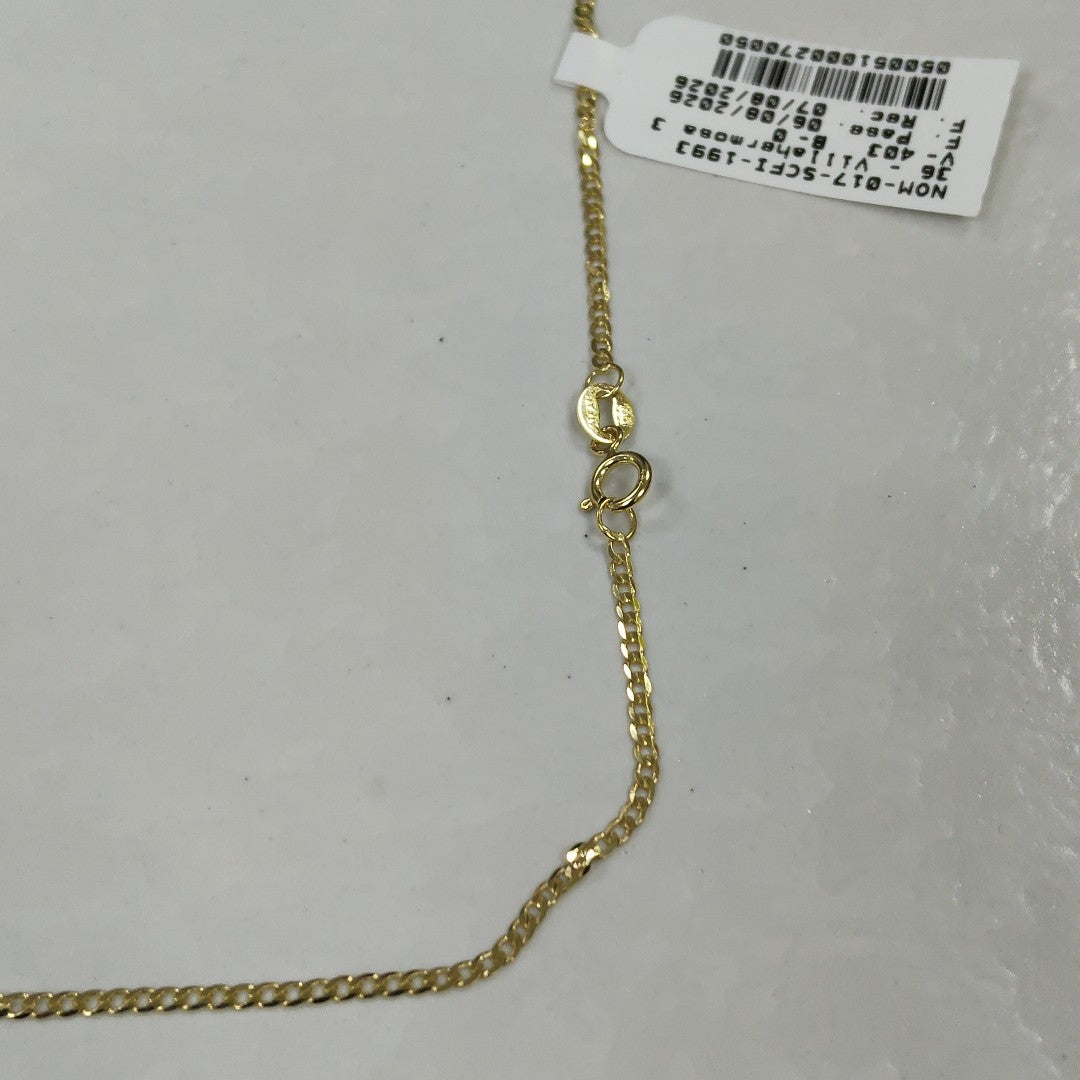 CADENAS BARBADA AMARILLA ORO 14K 2.2 (NUEVO)