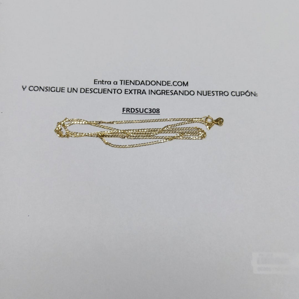 CADENAS BARBADA AMARILLA ORO 14K 2.1 (NUEVO)