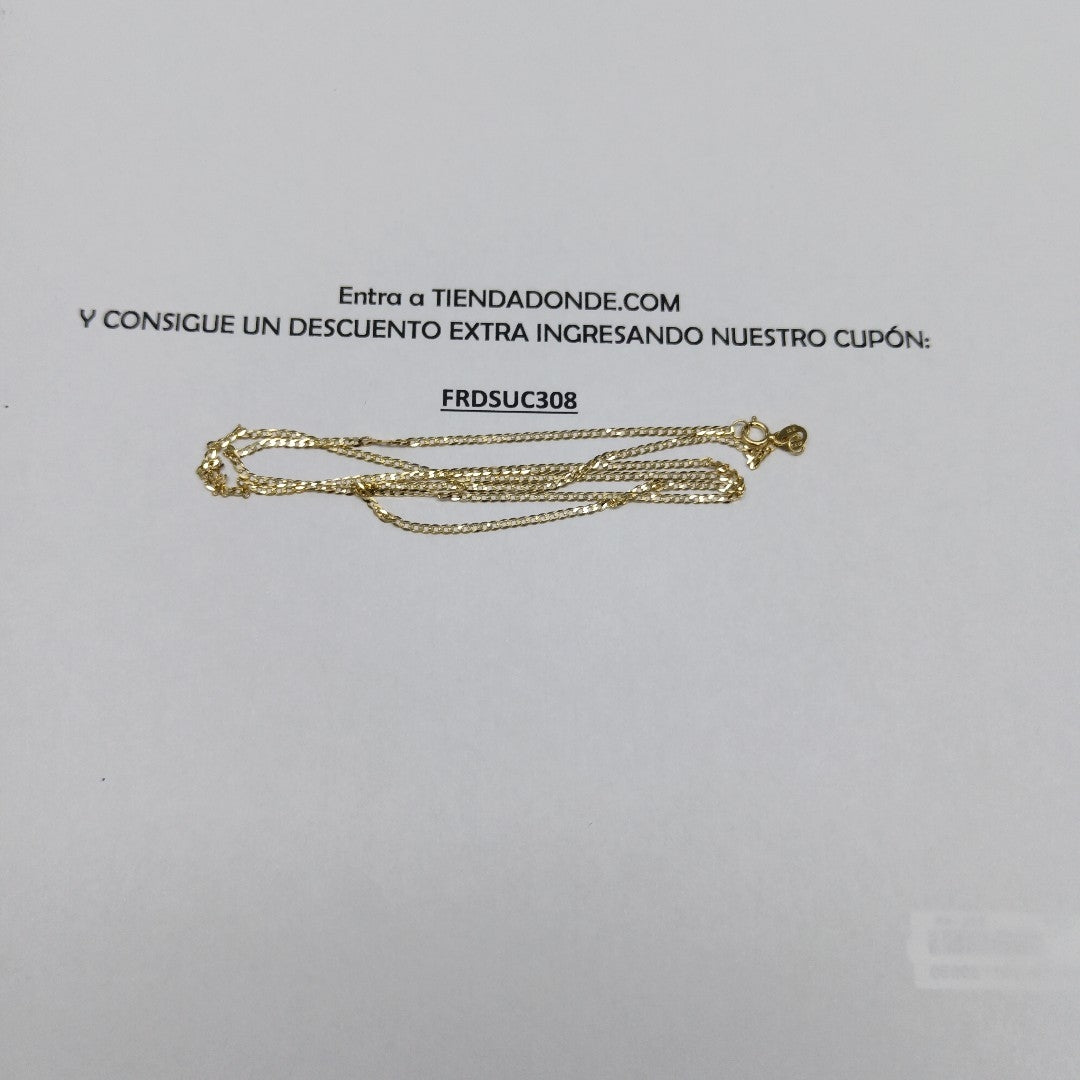 CADENAS BARBADA AMARILLA ORO 14K 2.1 (NUEVO)