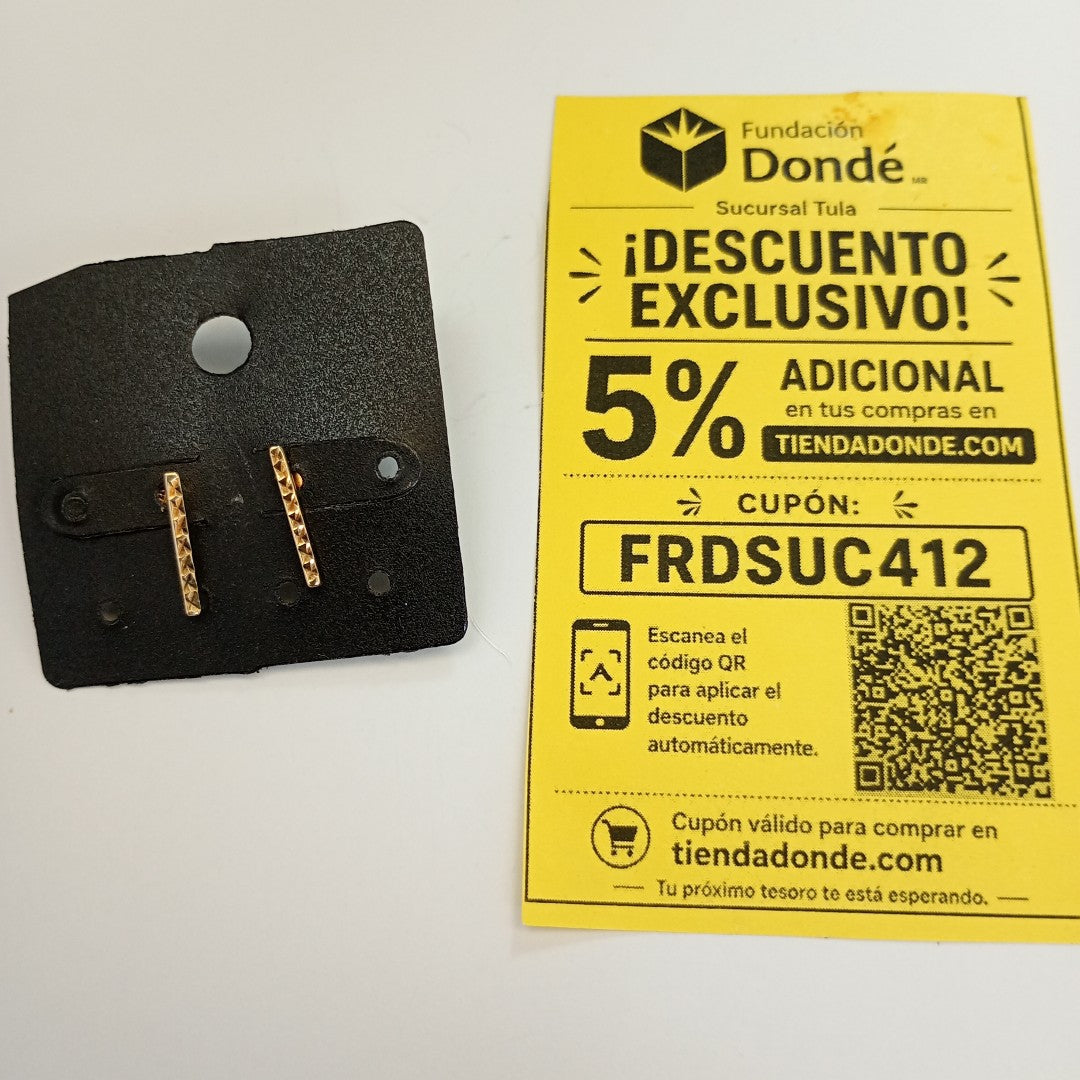 BROQUELES PAR ORO 10 K 0,40 GRMS (SEMINUEVO)
