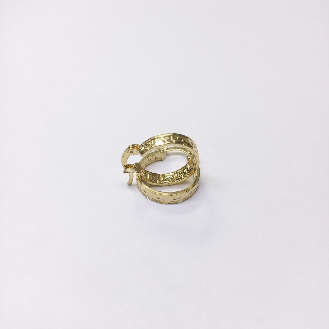 ARETES ARRACADAS FIG GRECAS 14K 1.8 GR (NUEVO)