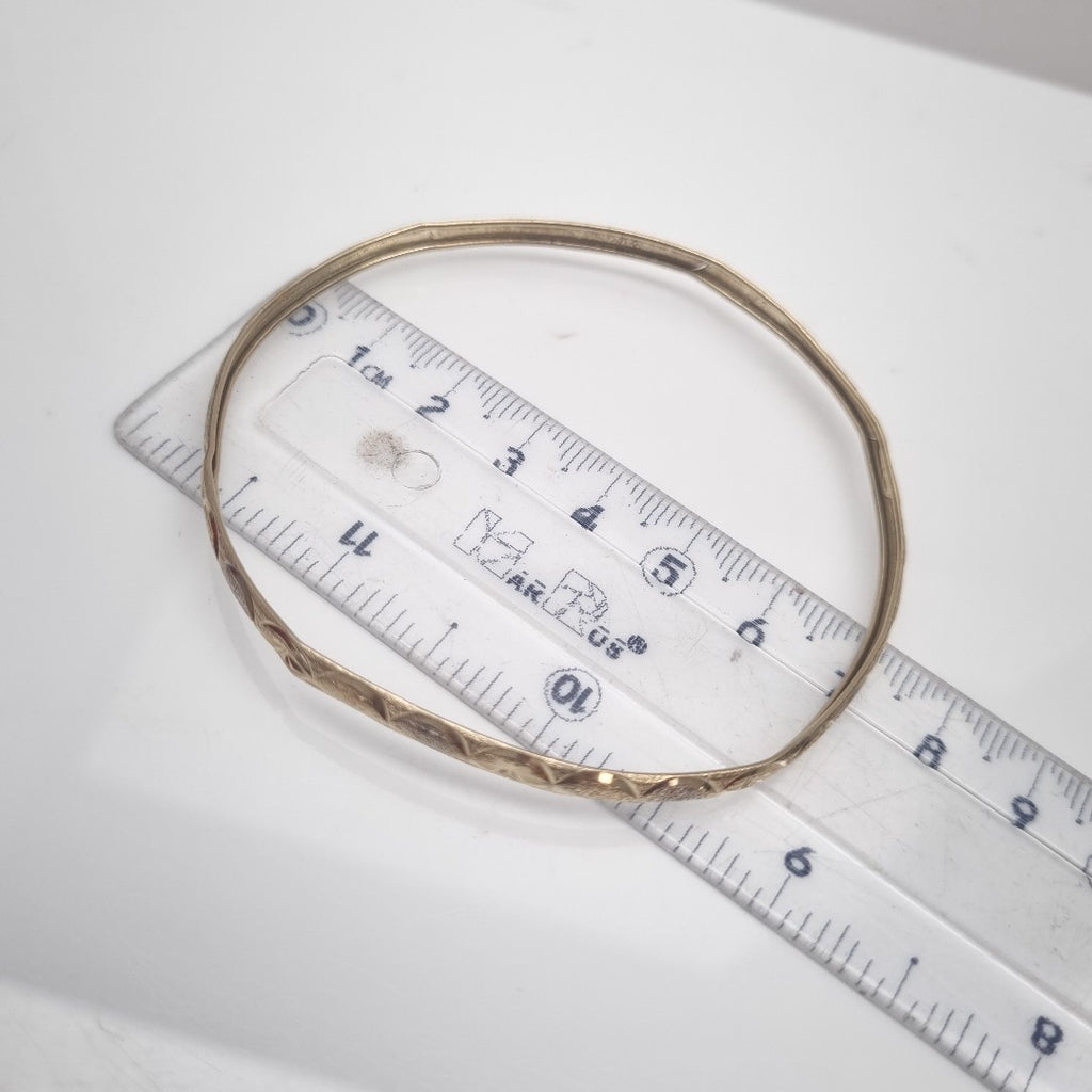 PULSERA RIGIDA ORO 10 K 4.3 GRMS (SEMINUEVO)