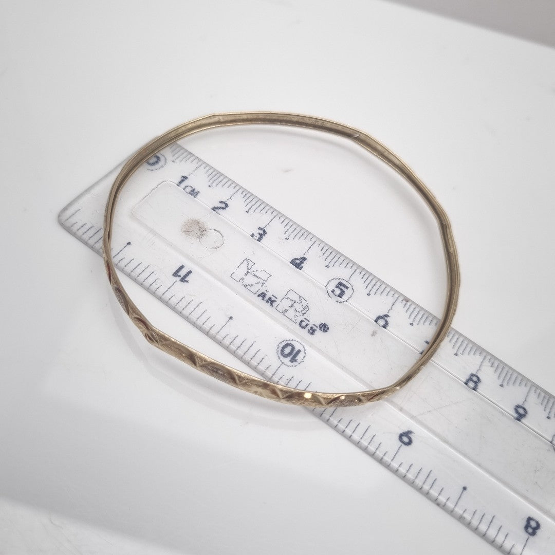 PULSERA RIGIDA ORO 10 K 4.3 GRMS (SEMINUEVO)