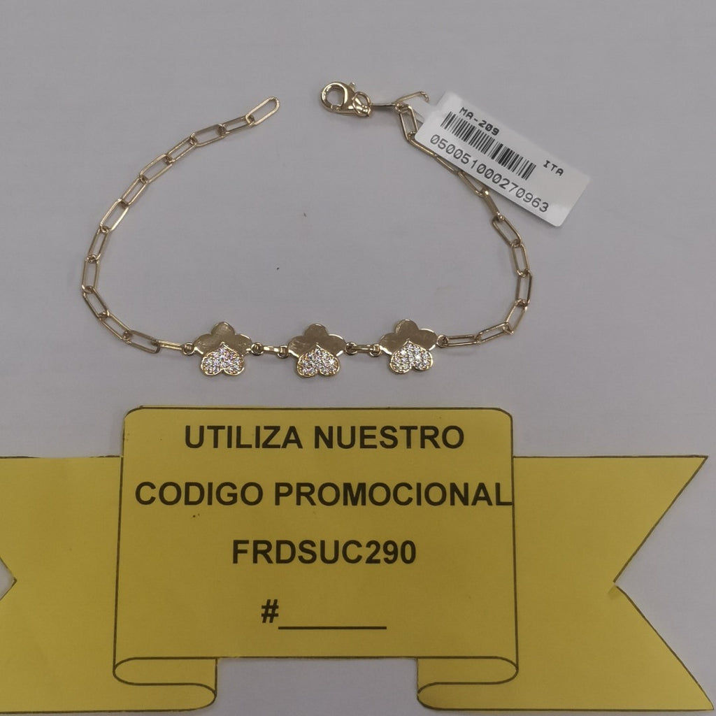 PULSERAS DAMA ORO 14K 3.2 (NUEVO)