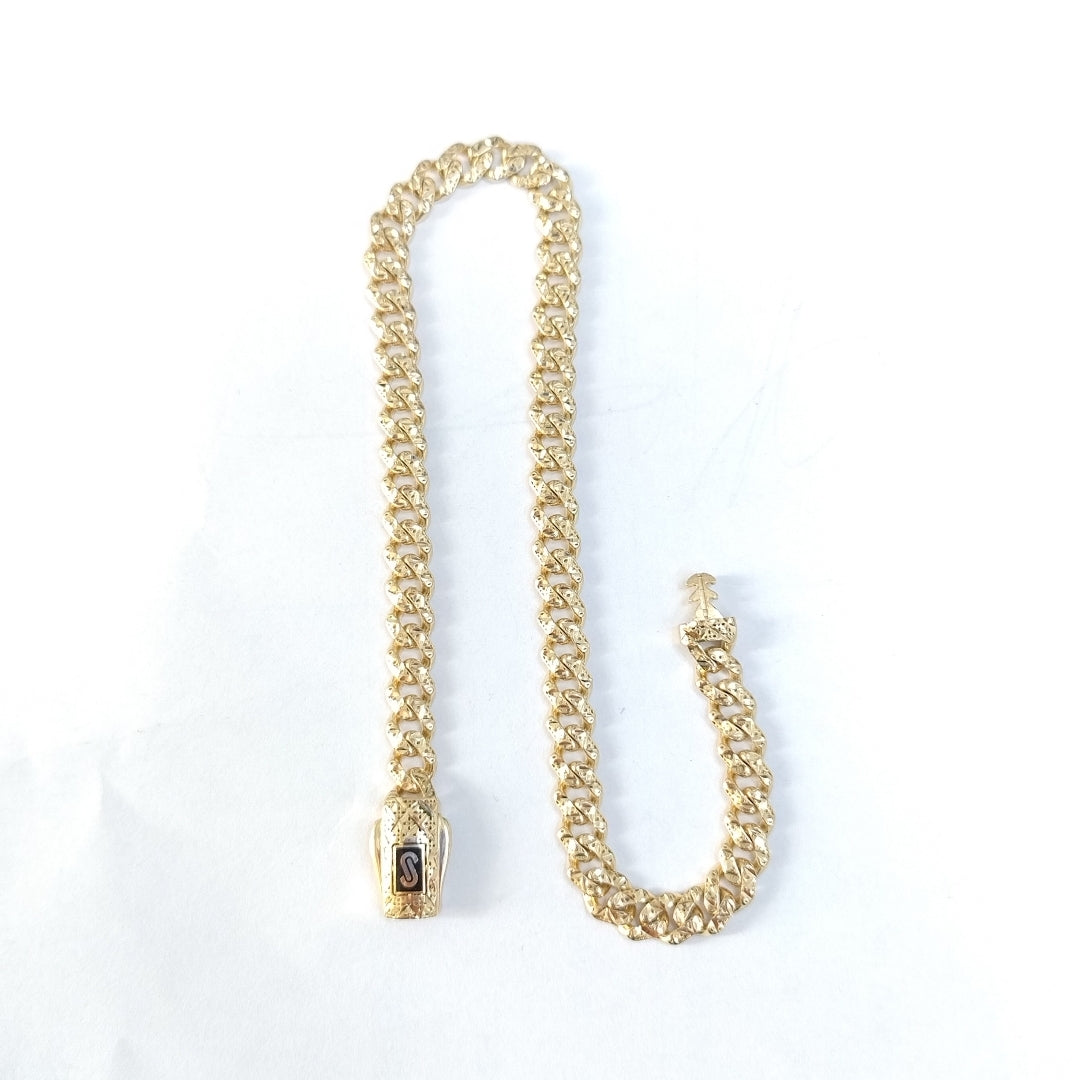PULSERA CABALLERO MONACO ORO 14K 6 (NUEVO)