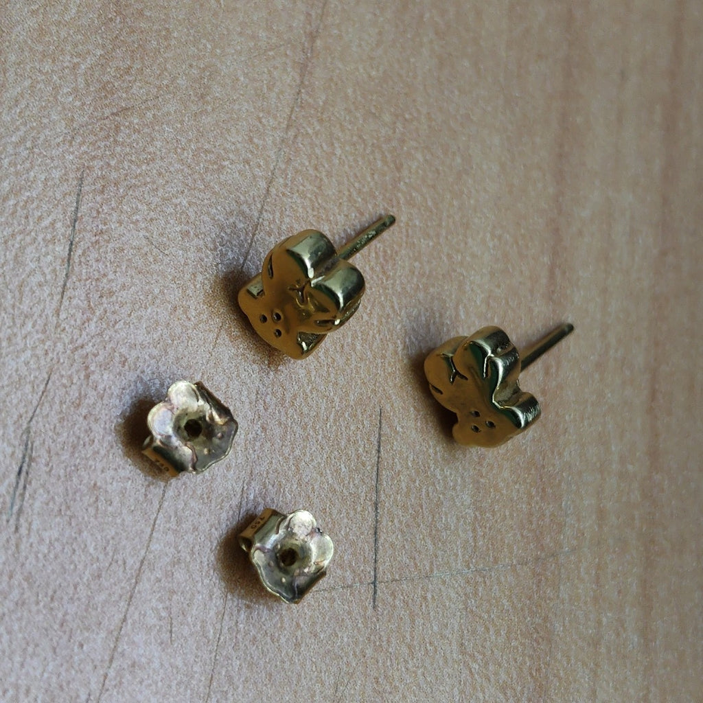 BROQUELES PAR ORO 14 K 1,70 GRMS (SEMINUEVO)