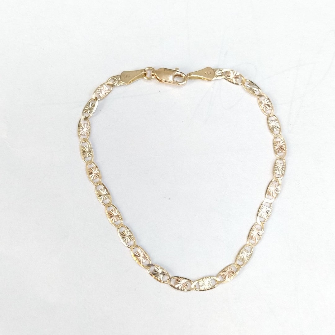 PULSERA GUCHI 14K 18 CM 3.1 GR (NUEVO)