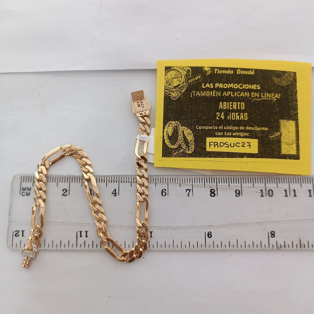 PULSERA MONACO ORO 14K 5.4 (NUEVO)
