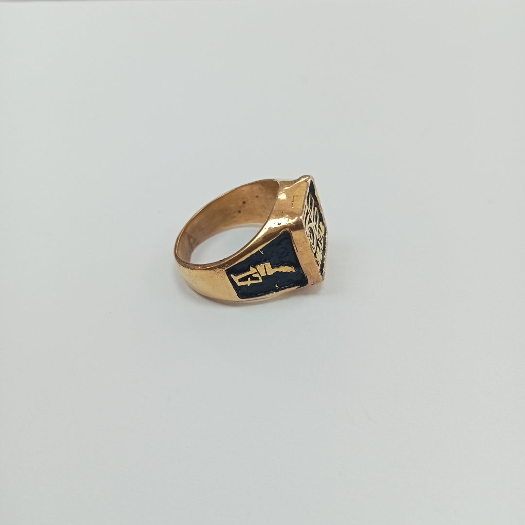 ANILLO DE GRADUACIÓN ORO 14 K 8,10 GRMS (SEMINUEVO)