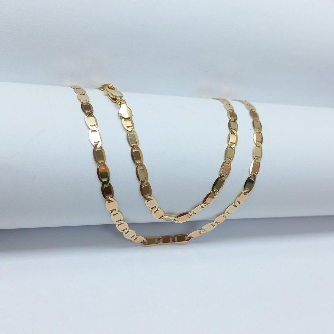 CADENAS VALENTINA/ESPEJO ORO 14K 10.9 (NUEVO)