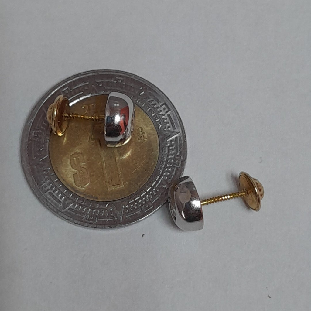 BROQUELES PAR ORO COMBINADO 10 K 0,80 GRMS (SEMINUEVO)