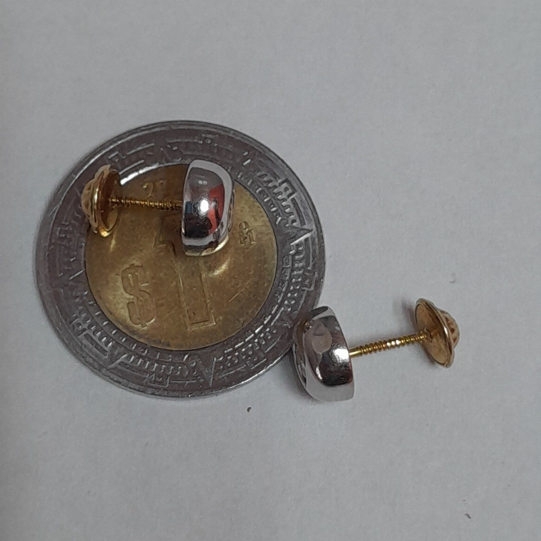 BROQUELES PAR ORO COMBINADO 10 K 0,80 GRMS (SEMINUEVO)