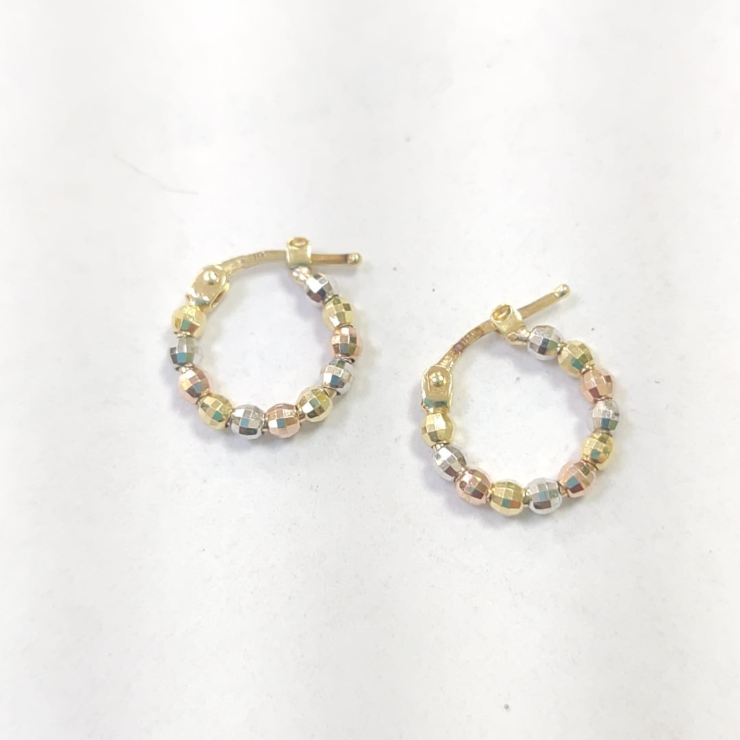 ARRACADAS PAR ORO 14 K 1,40 GRMS (SEMINUEVO)