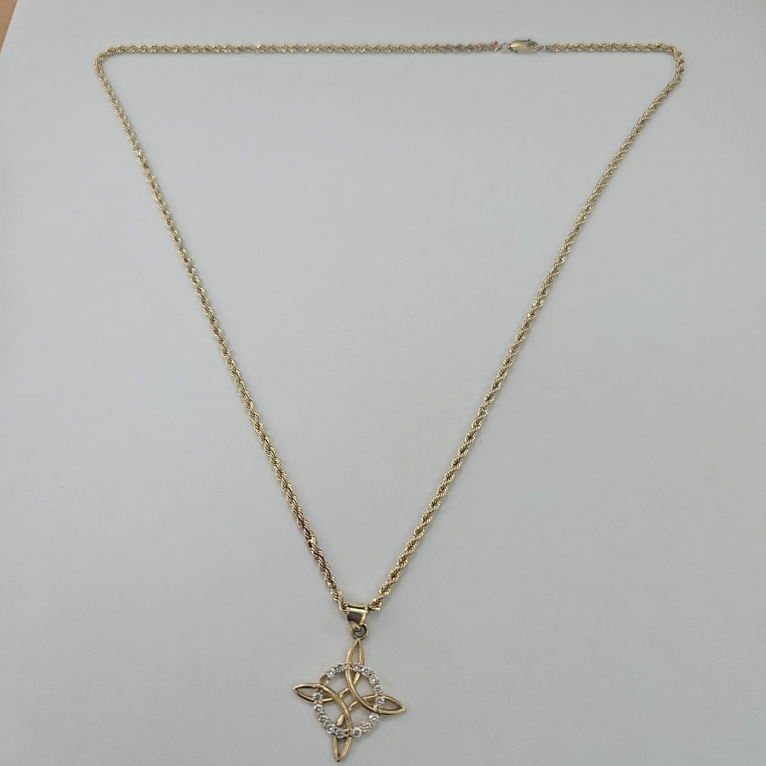 CADENA, DIJE ORO 10 K 3.7 GRMS (SEMINUEVO)