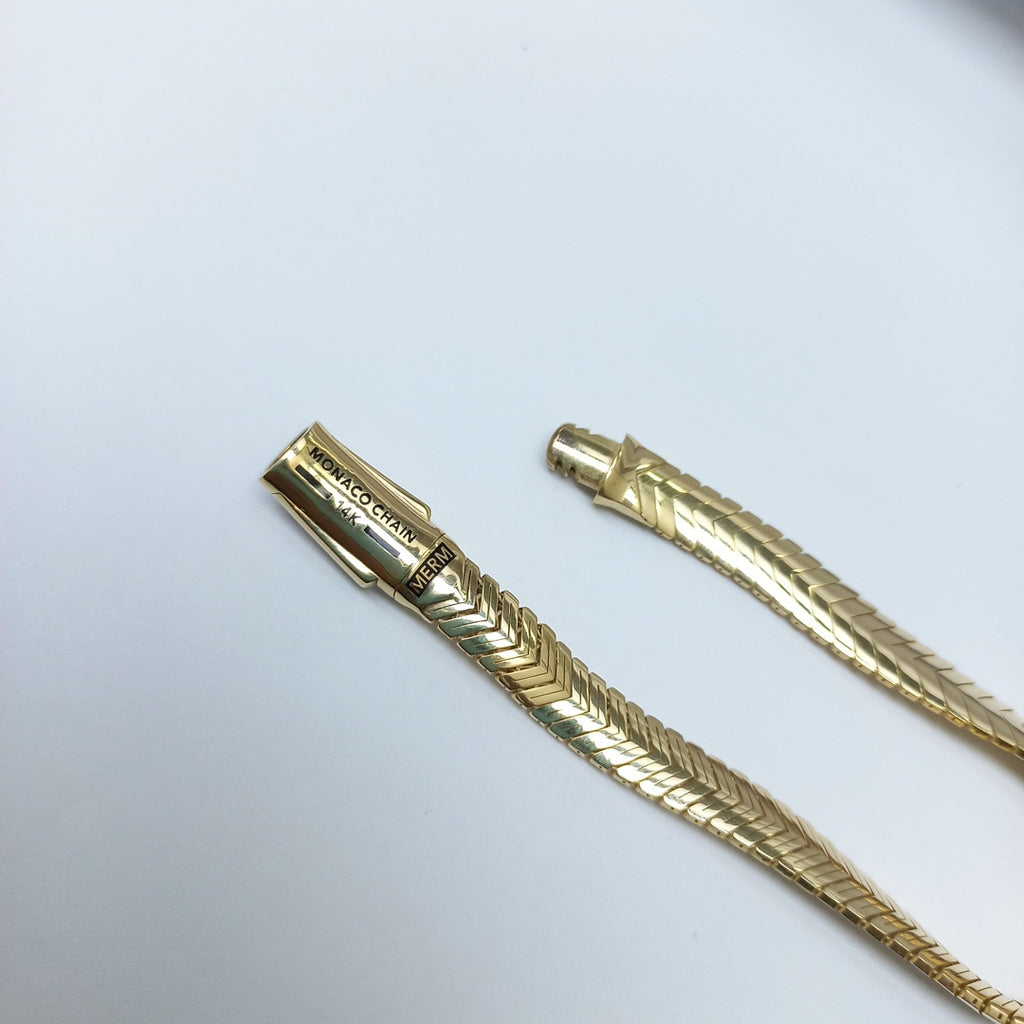 PULSERA MONACO ORO 14K 10 (NUEVO)