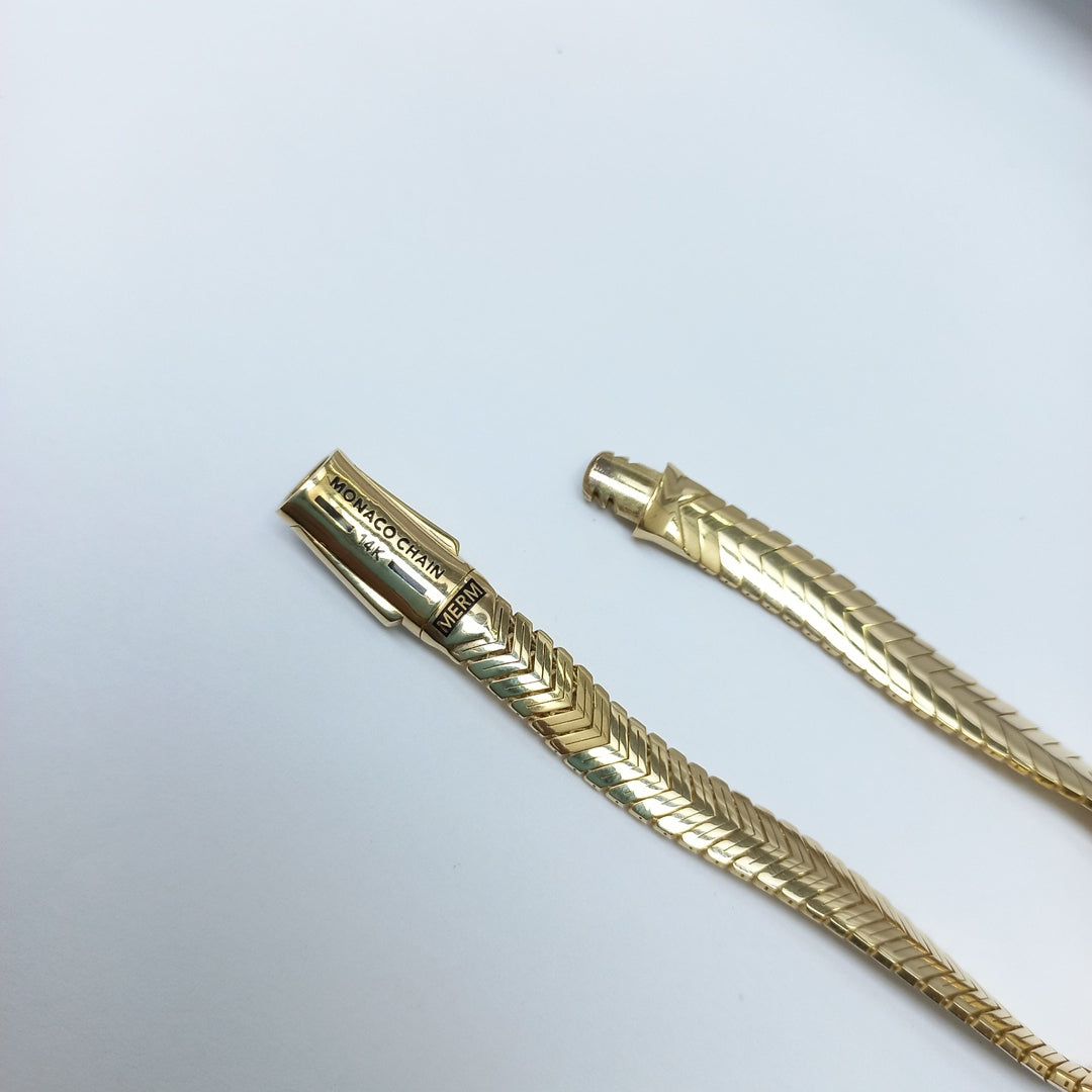 PULSERA MONACO ORO 14K 10 (NUEVO)