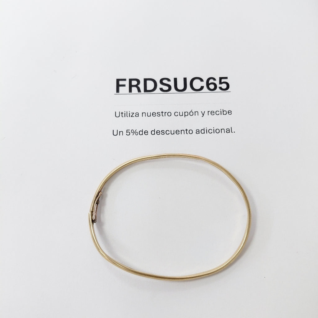 PULSERA RIGIDA ORO 14 K 3,80 GRMS (SEMINUEVO)