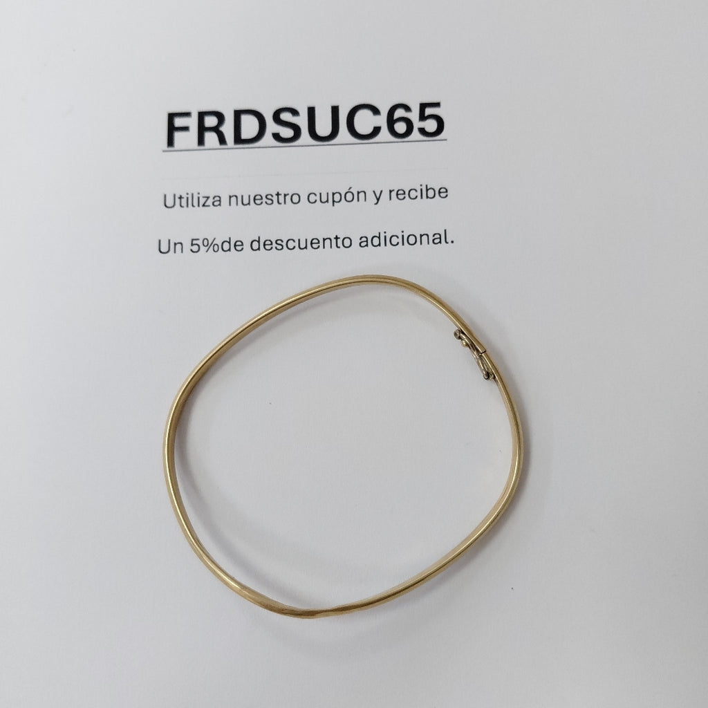 PULSERA RIGIDA ORO 14 K 3,80 GRMS (SEMINUEVO)