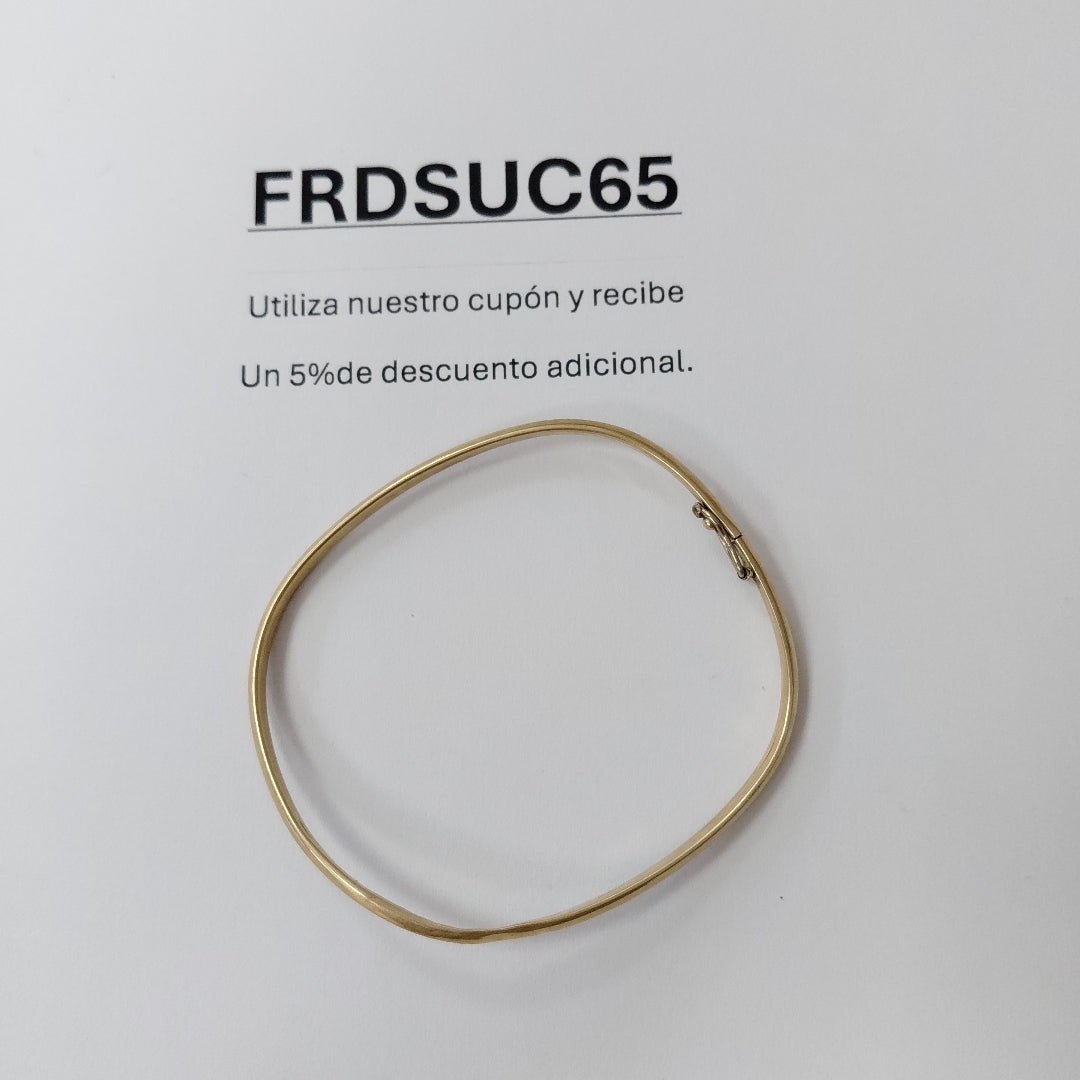 PULSERA RIGIDA ORO 14 K 3,80 GRMS (SEMINUEVO)