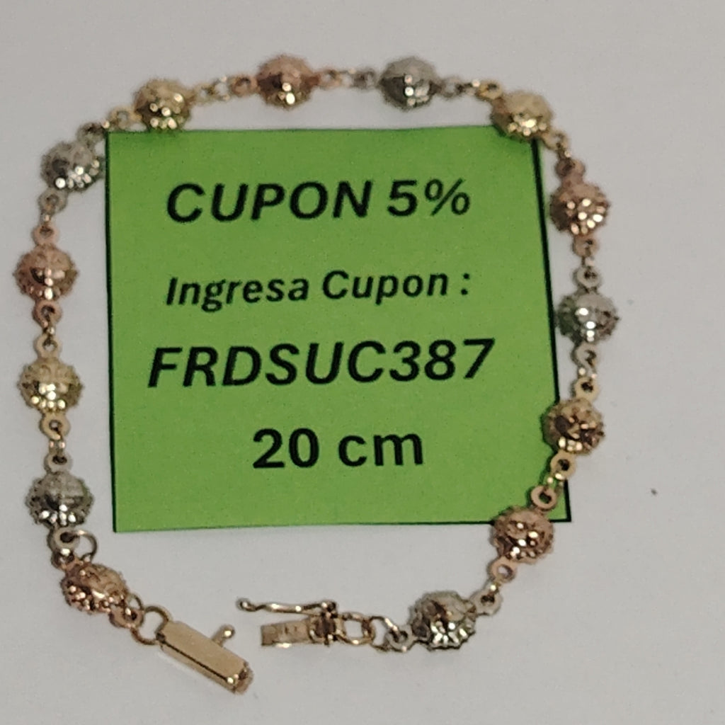PULSERA ORO COMBINADO 10 K 4,70 GRMS (SEMINUEVO)