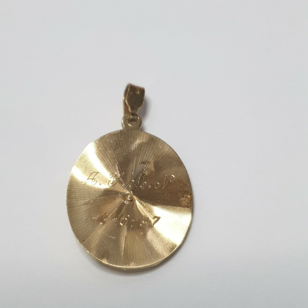 MEDALLA RELIGIOSA ORO 14 K 2.5 GRMS (SEMINUEVO)