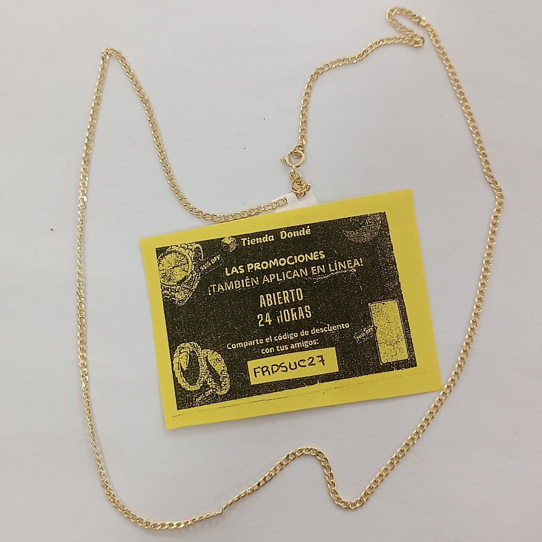 CADENAS BARBADA AMARILLA ORO 14K 1.8 (NUEVO)