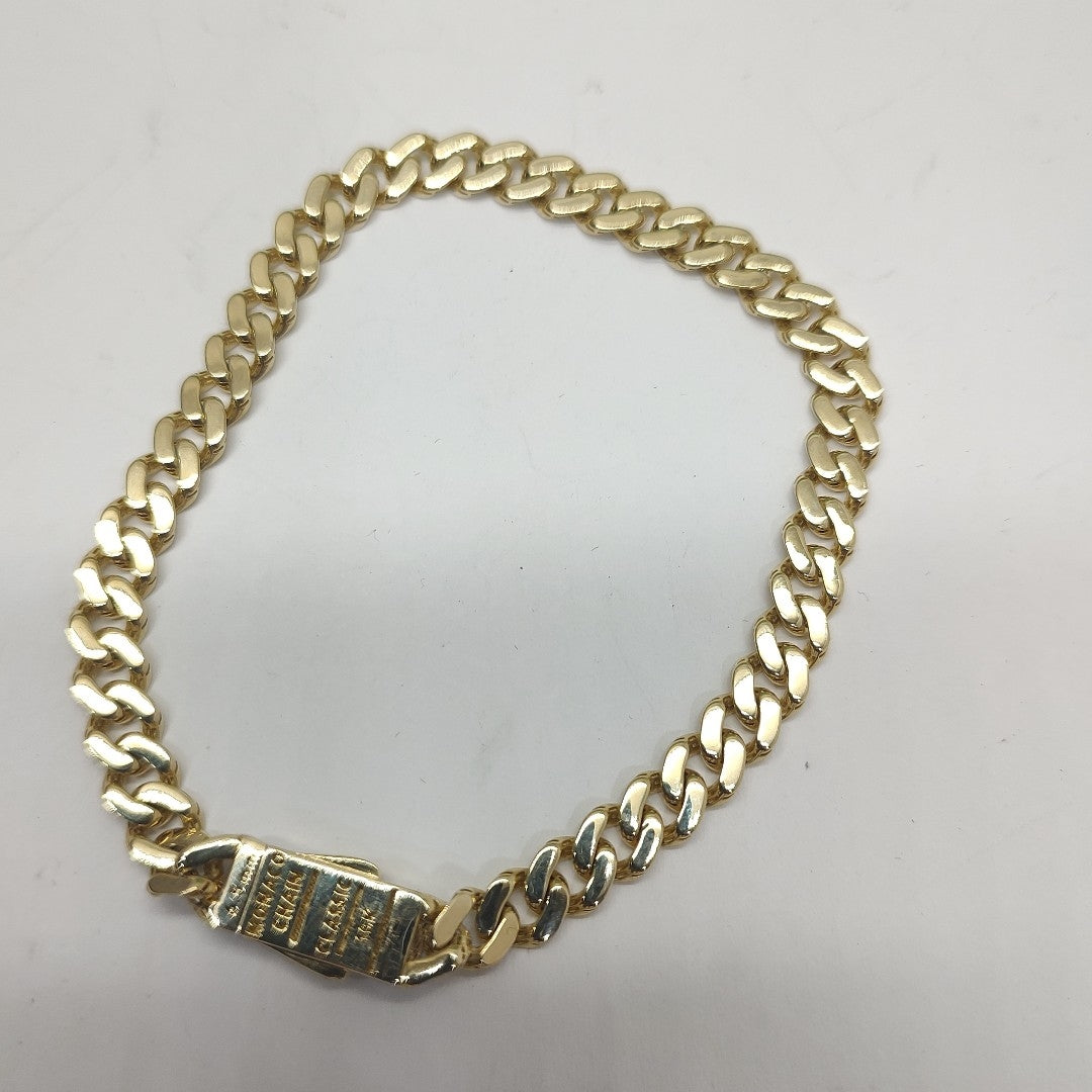 PULSERA CABALLERO MONACO ORO 10K 7.1 (NUEVO)