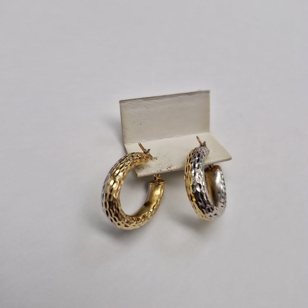 ARRACADAS PAR ORO, ORO COMBINADO 14 K 6.2 GRMS (SEMINUEVO)