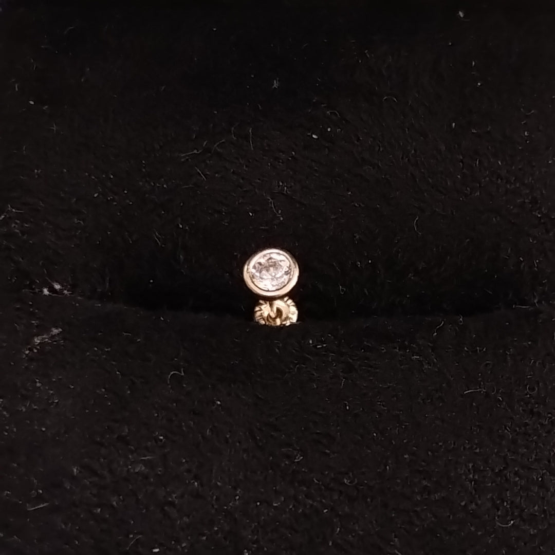 BROQUELES BROQUEL C CIRCONIA 14K 0.1501 GR (NUEVO)