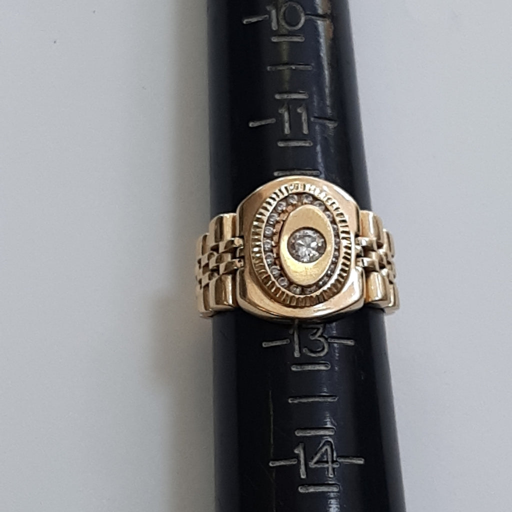 ANILLO ORO 14 K 10,70 GRMS (SEMINUEVO)