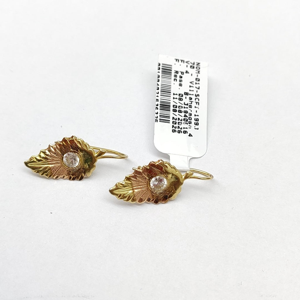 ARETES PAR ORO 14 K 1,90 GRMS (SEMINUEVO)