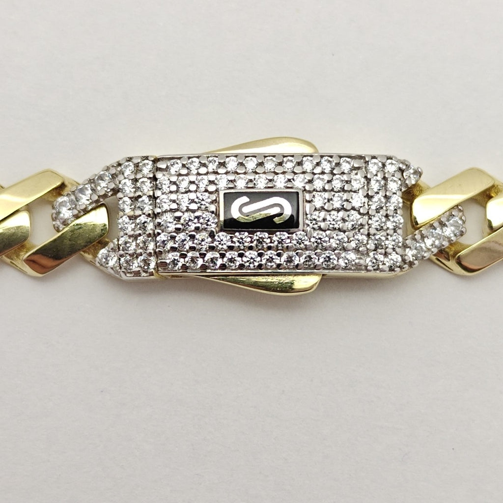 PULSERA MONACO ORO 10K 7.2 (NUEVO)