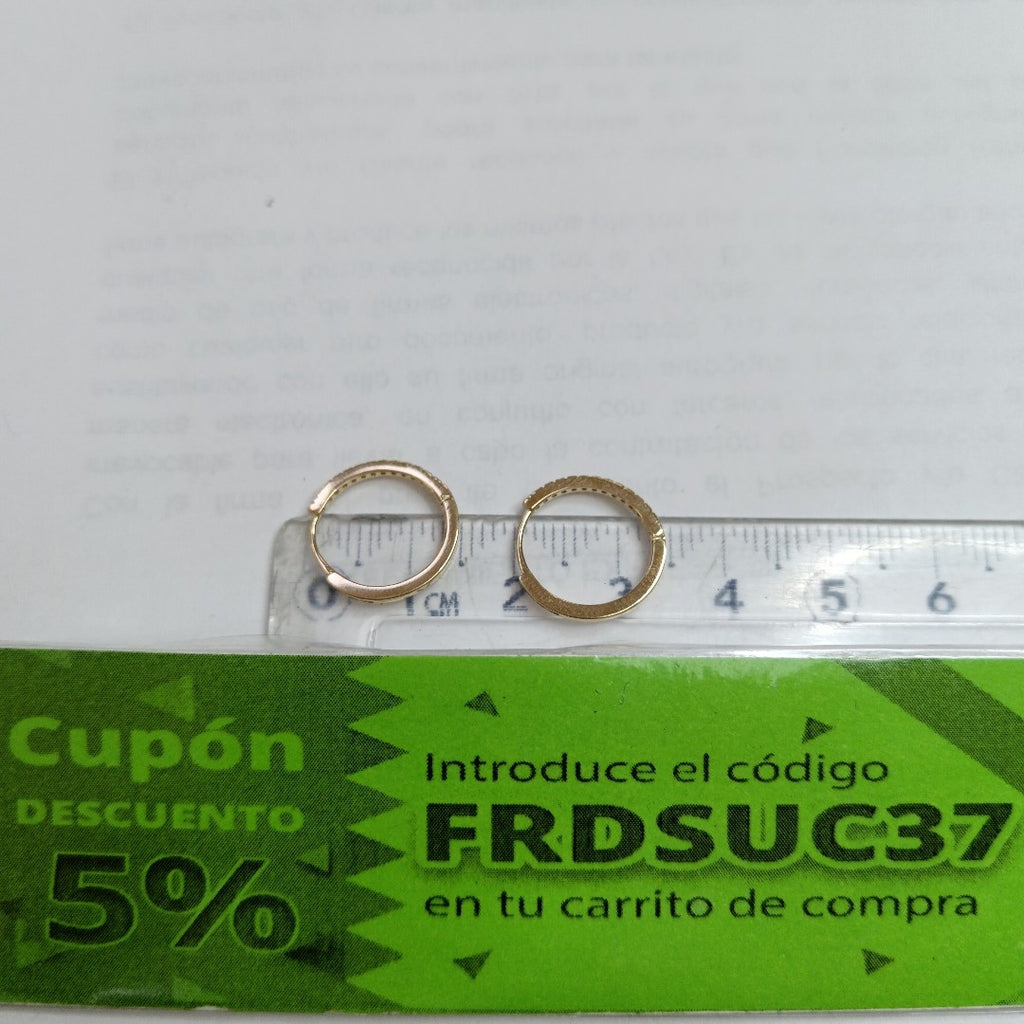 HUGGIES ORO 14K 1.4 (NUEVO)