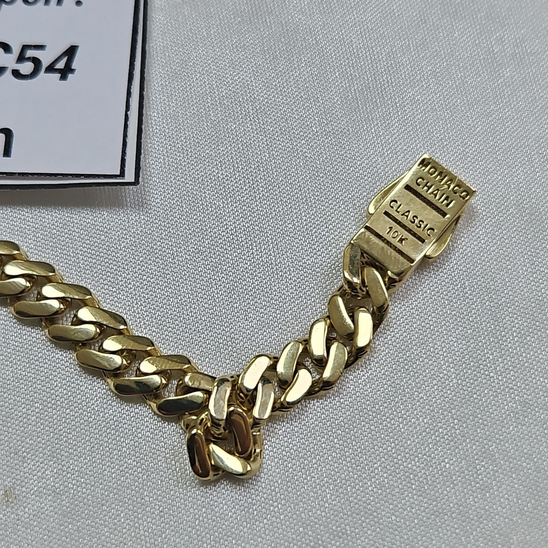 PULSERA MONACO ORO 10K 6.2 (NUEVO)