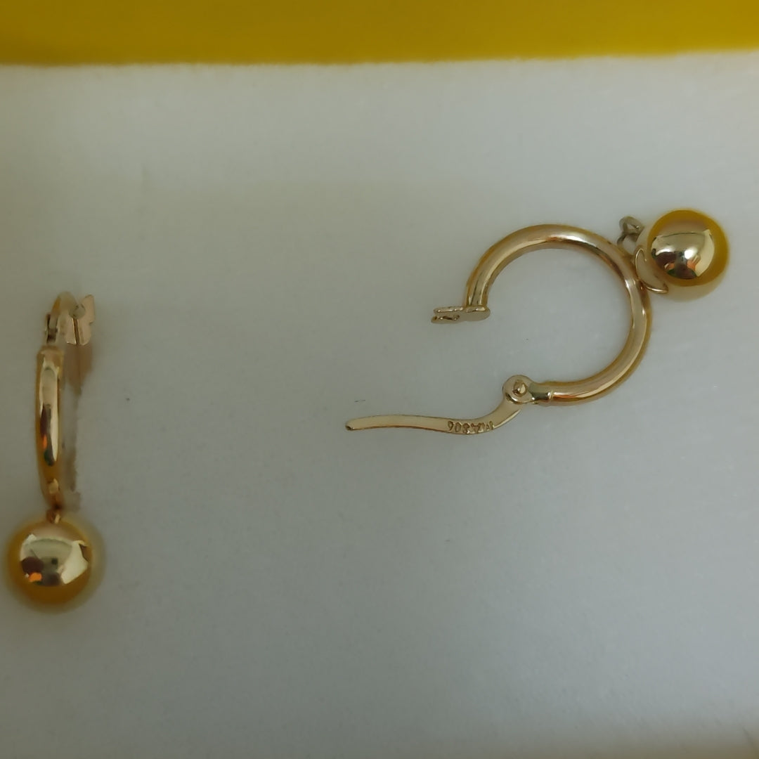 ARRACADAS ORO 14K 1.5 (NUEVO)