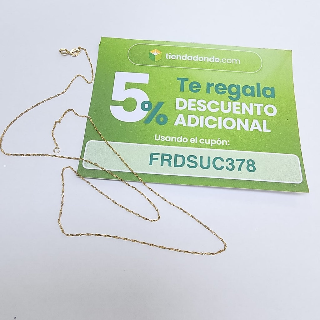 CADENA ORO 10 K 0.7 GRMS (SEMINUEVO)