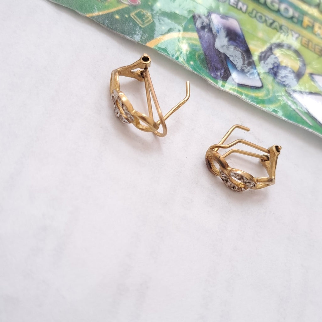 ARRACADAS PAR ORO 14 K 2,20 GRMS (SEMINUEVO)