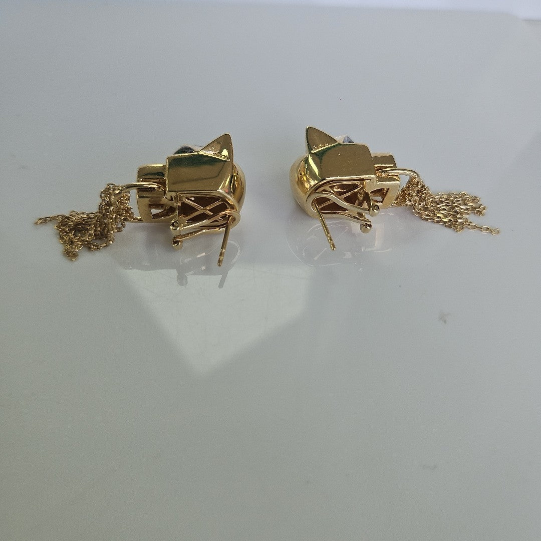 ARETES PAR ORO 14 K 23.5 GRMS (SEMINUEVO)