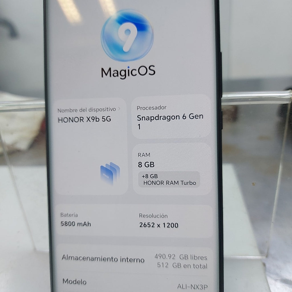 CELULAR HONOR X9B 5G ALI-NX3P 512 GB 8 GB RAM (SEMINUEVO)