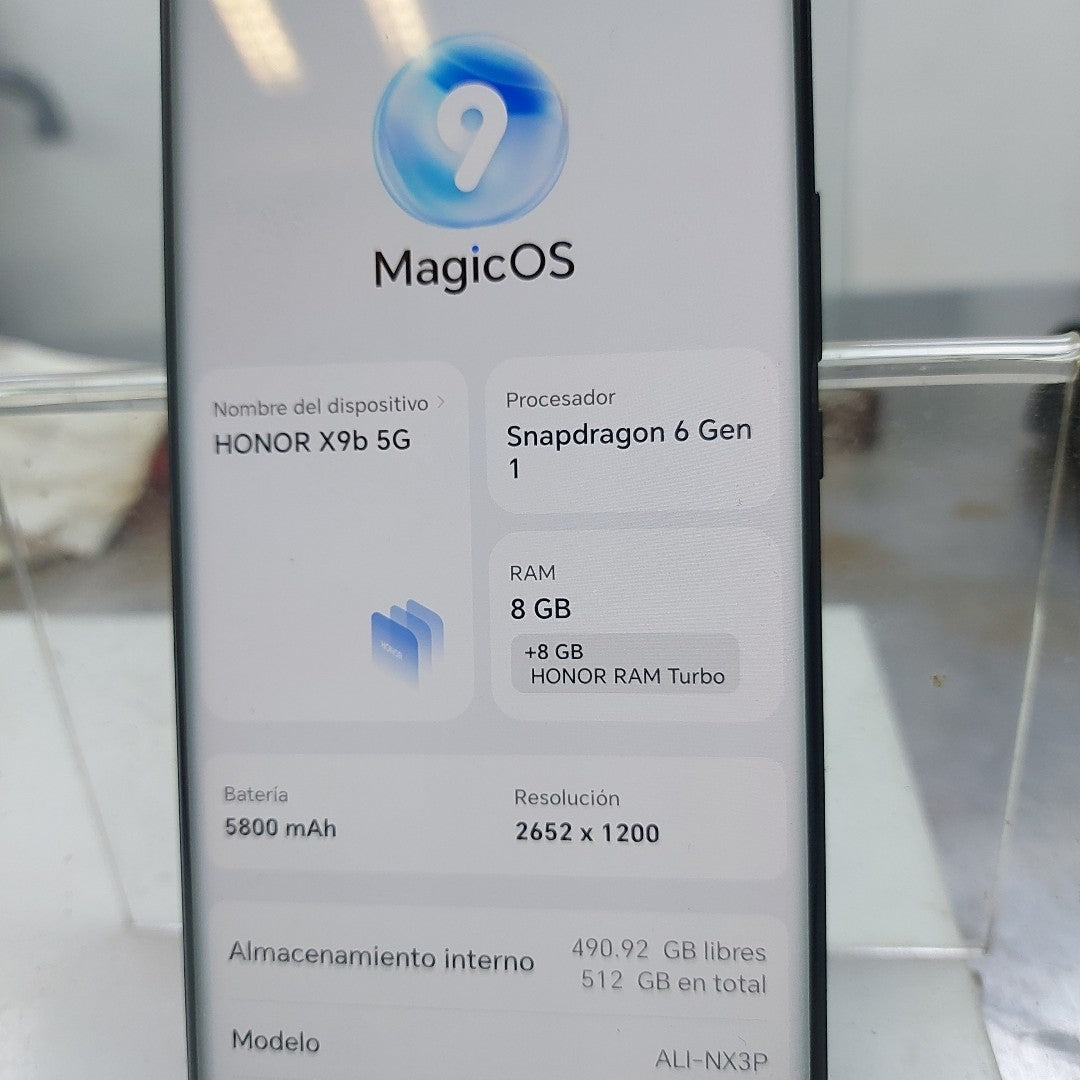 CELULAR HONOR X9B 5G ALI-NX3P 512 GB 8 GB RAM (SEMINUEVO)