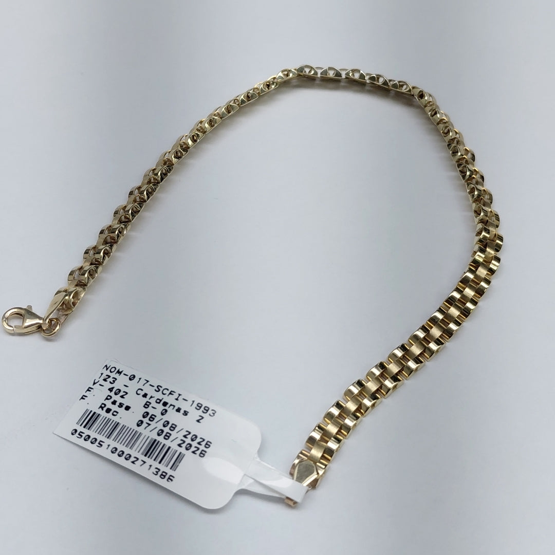 PULSERAS CABALLERO ORO 10K 9 (NUEVO)