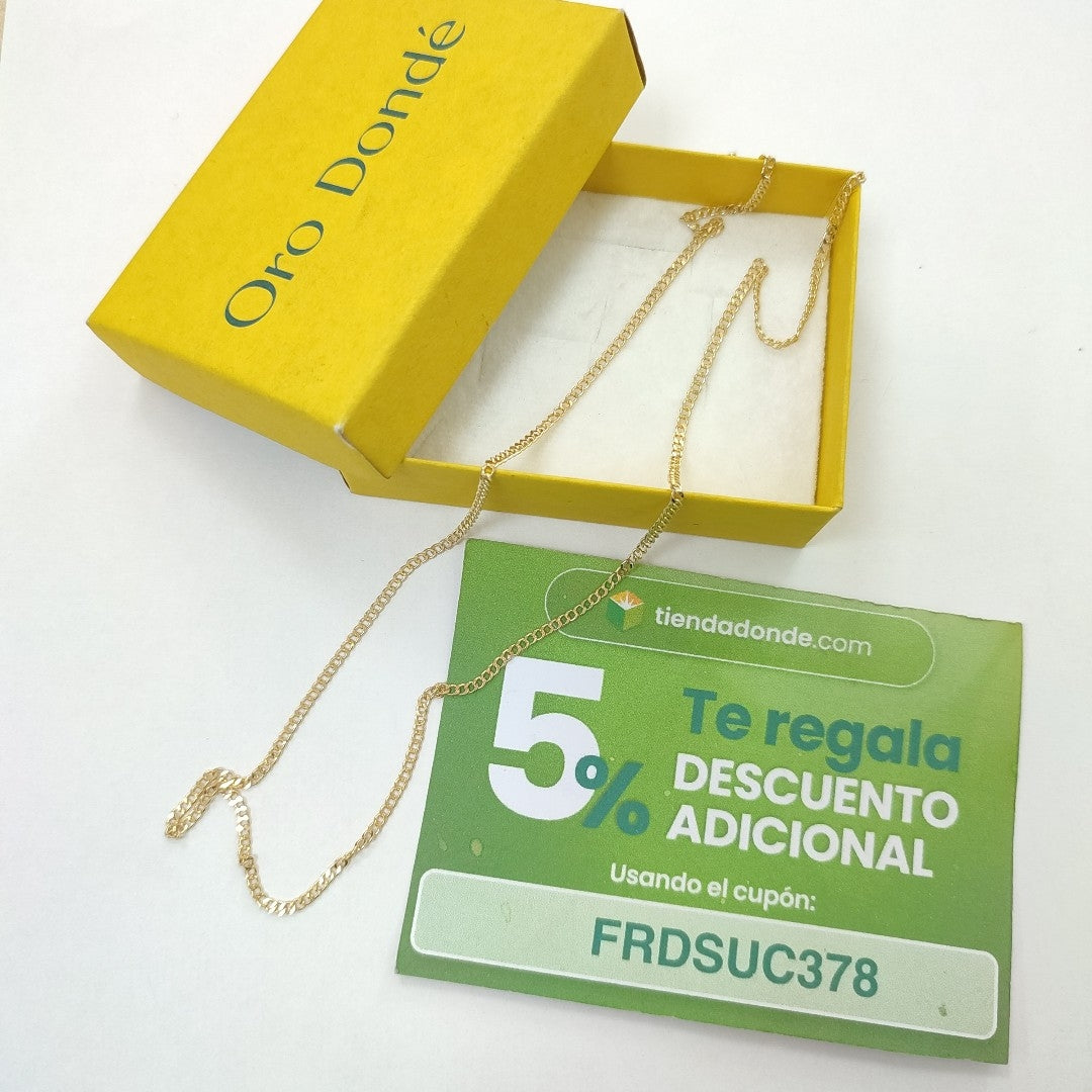 CADENAS BARBADA AMARILLA ORO 14K 2.2 (NUEVO)