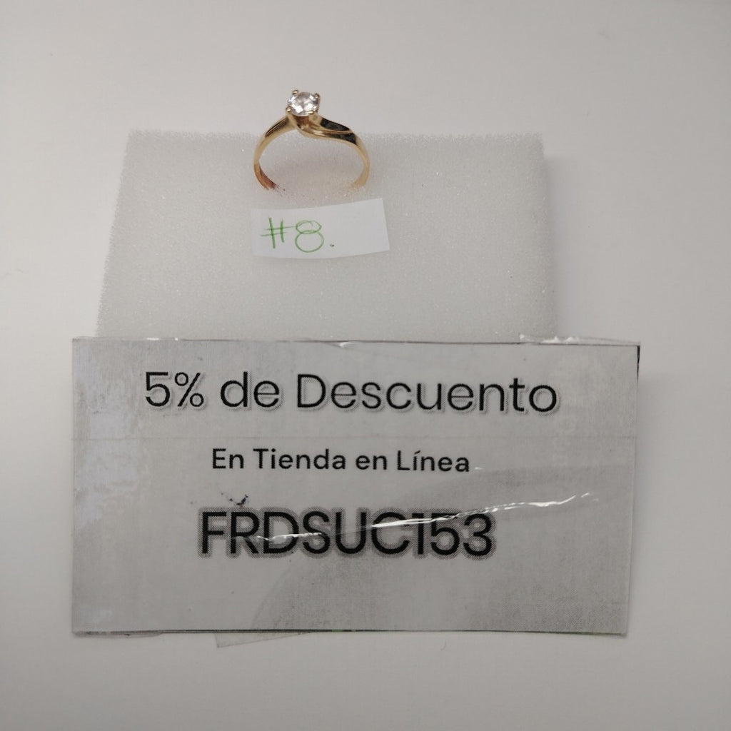 ANILLO ORO 14 K 2.4 GRMS (SEMINUEVO)