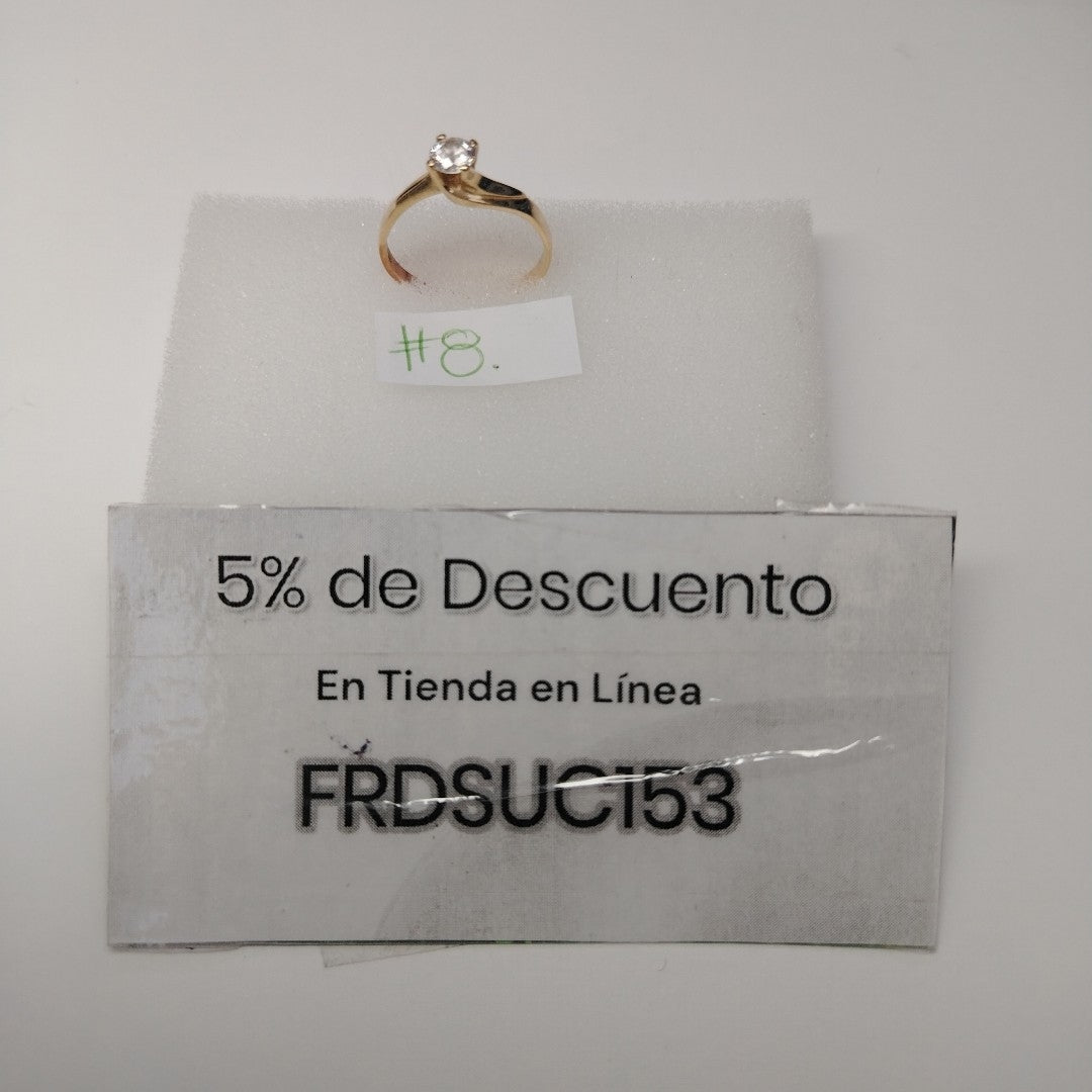 ANILLO ORO 14 K 2.4 GRMS (SEMINUEVO)