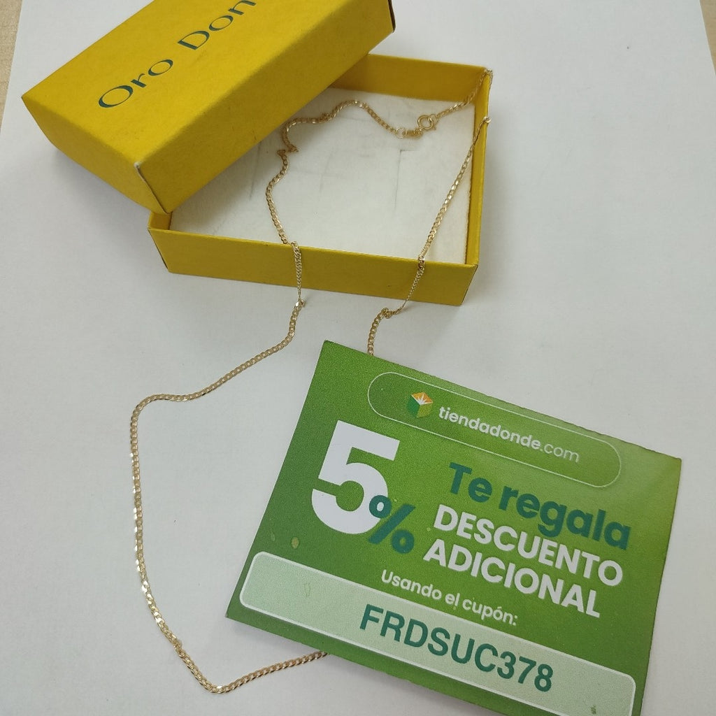 CADENAS BARBADA AMARILLA ORO 14K 2.1 (NUEVO)