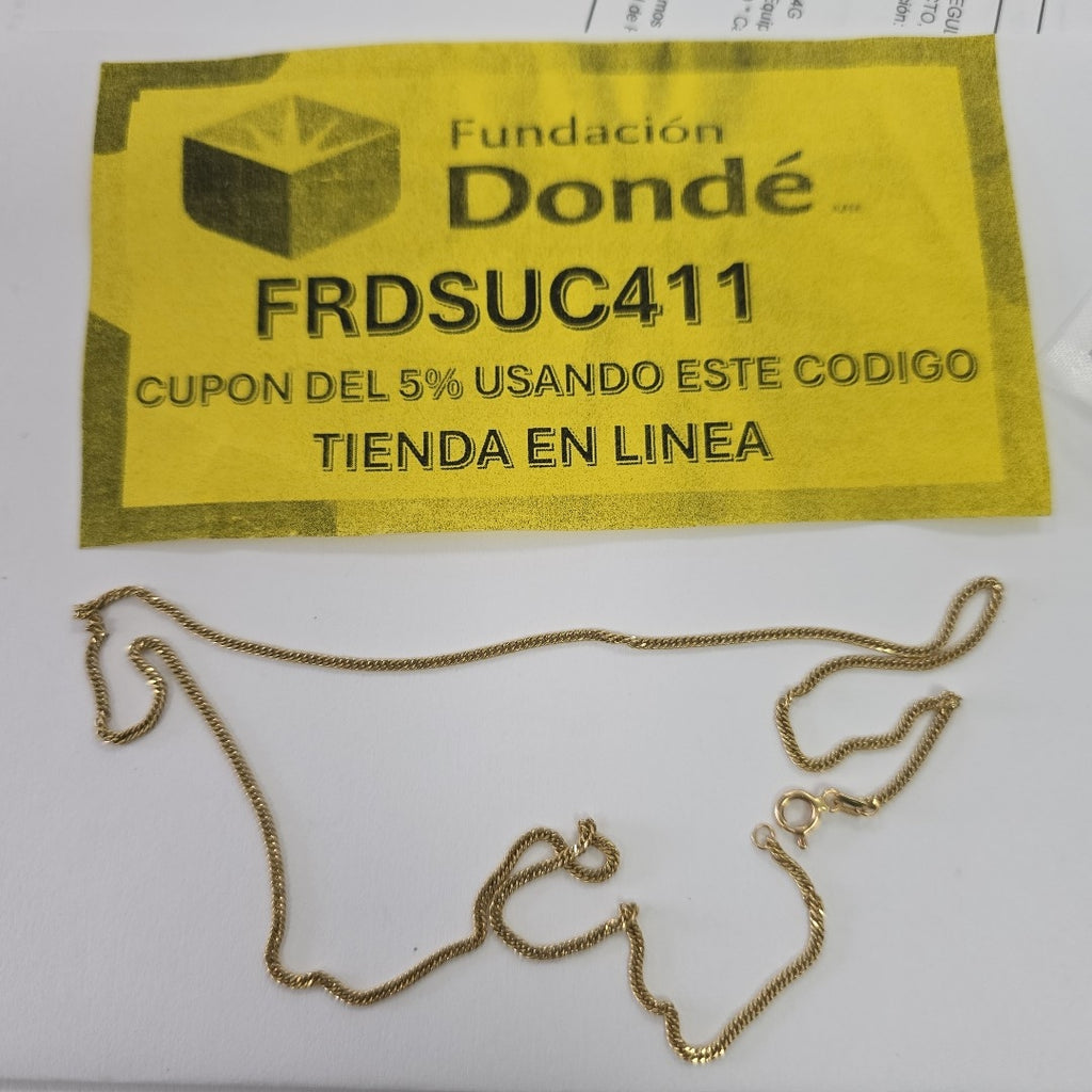 CADENA ORO 14 K 2,90 GRMS (SEMINUEVO)