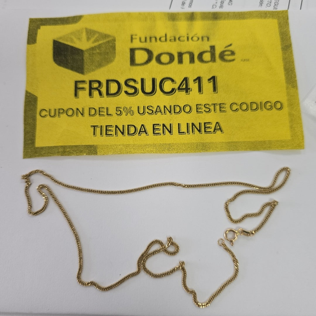 CADENA ORO 14 K 2,90 GRMS (SEMINUEVO)